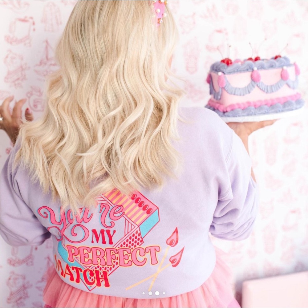 Mallory Ervin “You’re my Perfect Match” sweatshirt. Size Large